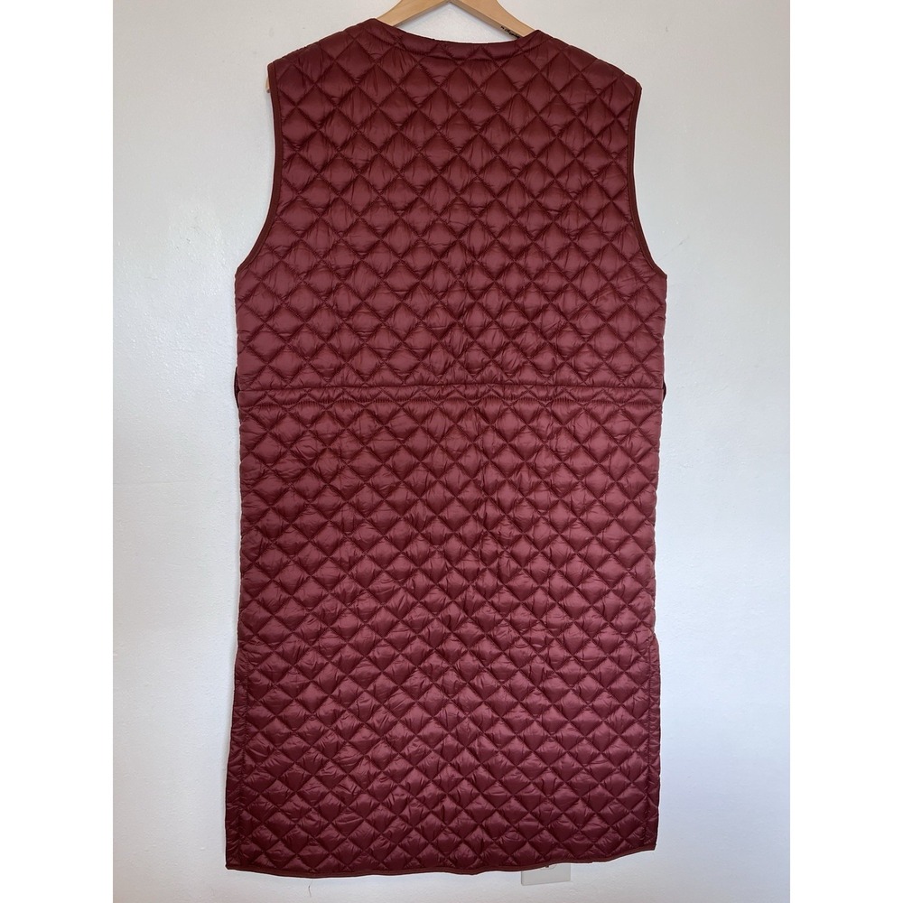 ATHLETA (L) Whisper Featherless Long Quilted Vest-Gorpcore-Insulated-Athleisure - Picture 9 of 15